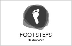 footsteps logo by Liz Hall Design