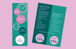 Liz Hall Design - Nirvana Therapies A5 slim leaflet